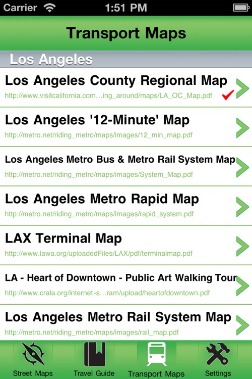 Los Angeles Offline Street Map