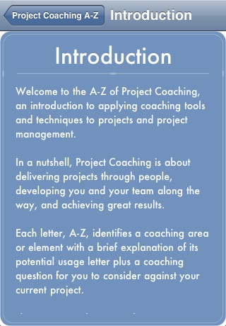 Project Coaching A-Z screenshot 2