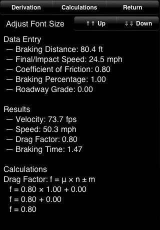 Minimum Speed Calculations