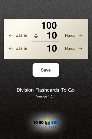 Division Flashcards To Go