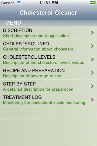 Cholestero Cleaner. screenshot 2