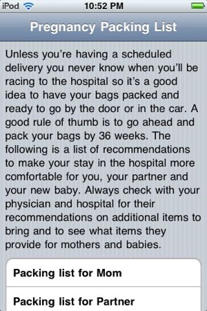 Pregnancy Hospital Delivery Packing List(圖2)-速報App