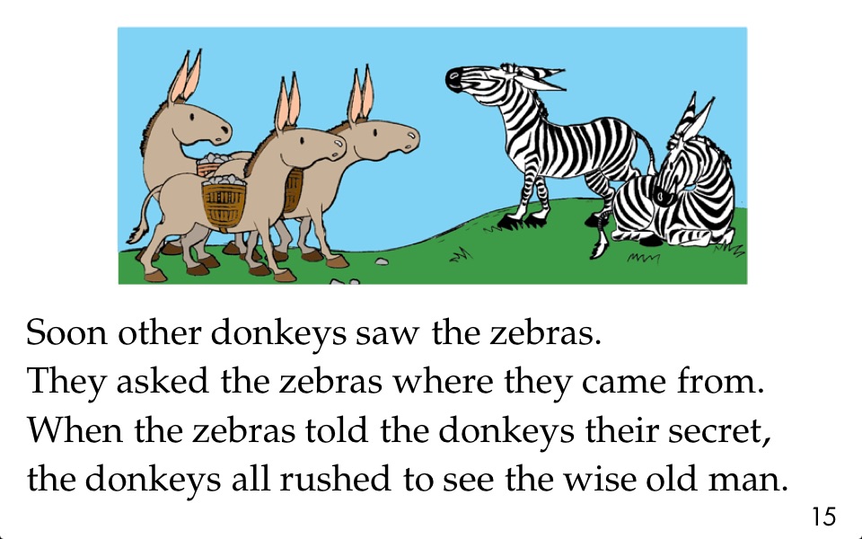 How Zebras Got Their Stripes - LAZ Reader [Level K–second grade] screenshot 2