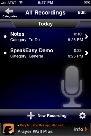 SpeakEasy Voice Recorder Lite(圖4)-速報App