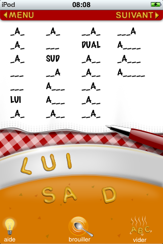 Soupe à l'Alphabet Lite (jeu de anagram) screenshot 2
