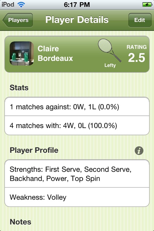 Tennis Match Point - Score Manager, Journal and Statistics screenshot-3