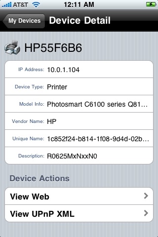 MyDevices screenshot 2