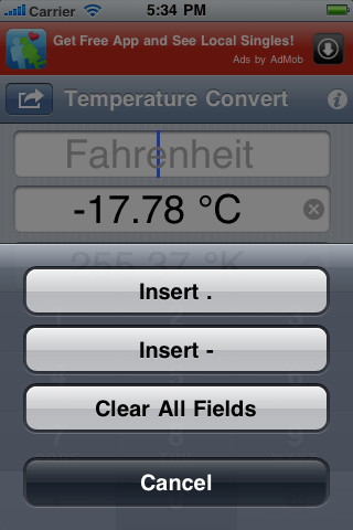 Temperature Convert screenshot 3