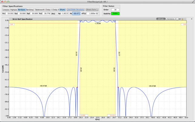 Filterdesignlab Iir For Mac