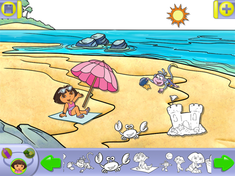 Dora the Explorer Coloring Adventures screenshot 2