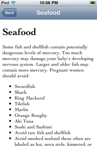 Pregnancy Food No-No's