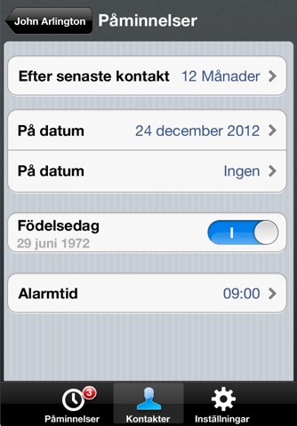 iKeepInTouch - Automated and Location-based Reminders screenshot 4