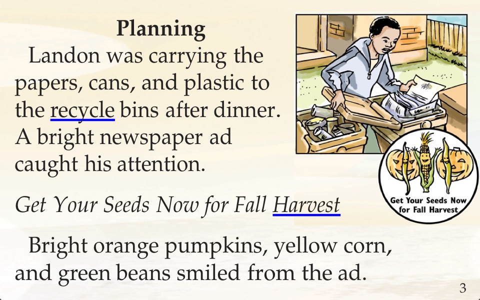 Landon’s Pumpkins - LAZ Reader [Level P–second grade] screenshot 2