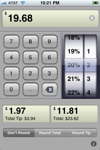 Awesome Tip Calculator Free screenshot 2