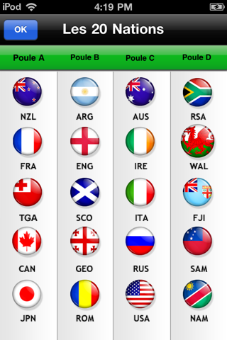 Rugby Coupe du Monde 2011: Supporter des bleus ! screenshot 2