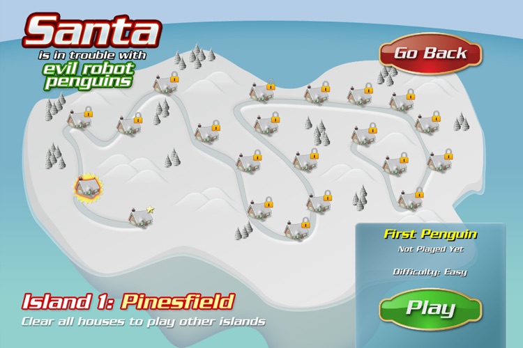 Santa is in trouble with evil robot penguins