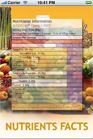 Food Labels With Nutritional Facts