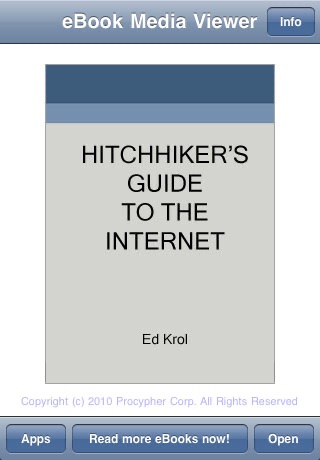 eBook: Hitchhiker's Guide to the Internet