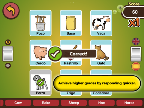 VocabuLand HD Lite - English/Spanish vocabulary screenshot 4