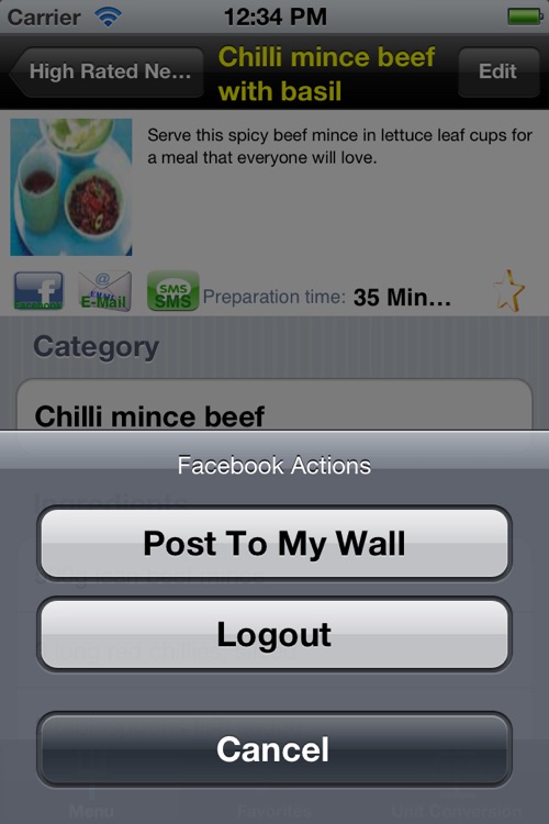 Beef Recipes for iPhone screenshot-4