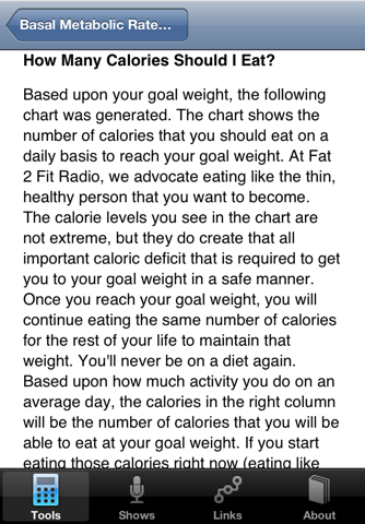 Fat 2 Fit - Tools for Lifestyle Change screenshot 3