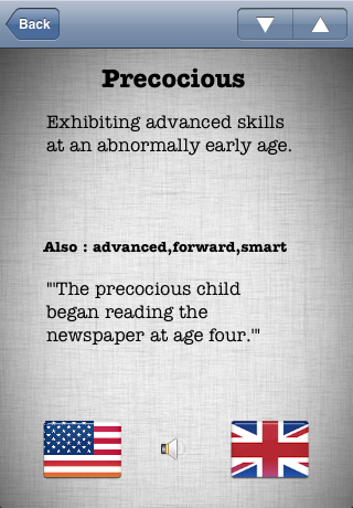 Smart Words Lite - with British & American Pron... screenshot 2