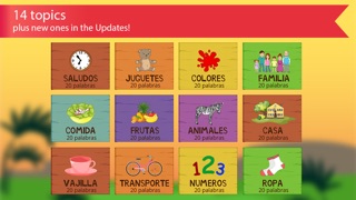 ベニーと子供のためのスペイン語。色や数字、挨拶や家族、食べ物や果物、動物、無料単語の発音に注意してください。フラッシュカードでスペイン語を学ぶのおすすめ画像3