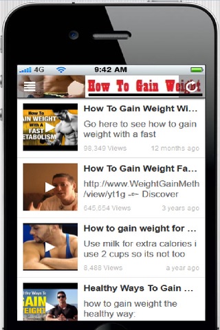 How To Gain Weight - Learn How To Gain Weight And Build Muscle From Home! screenshot 2