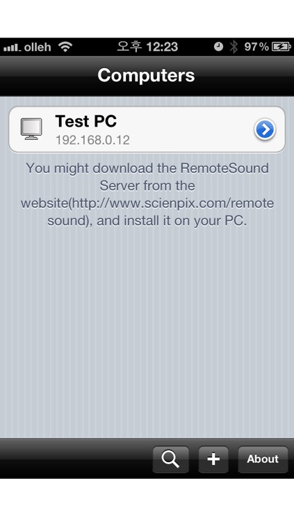 RemoteSound - Using the iOS device as PC Speaker