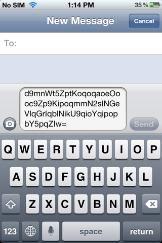Secure Texting - Password protect your text messages with text encryption - Secure Sms screenshot 3