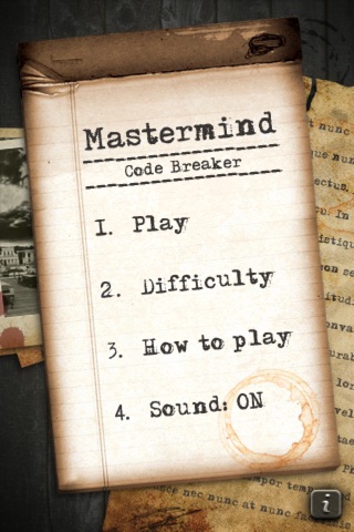 MasterMind Code Breaker FREE screenshot 2