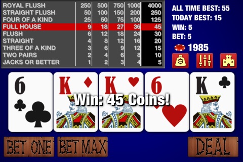 Pirates Poker Casino - Video Poker, Jacks or Better, Free Las Vegas Style Card Games screenshot 2