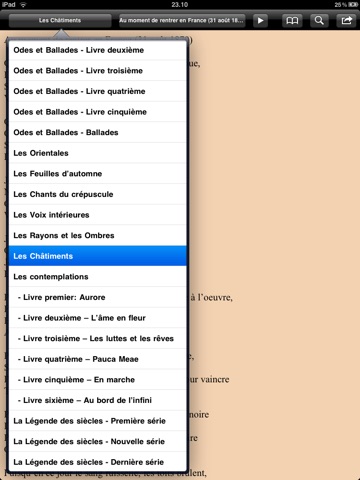 Hugo: Recueils poétiques for iPad screenshot 2