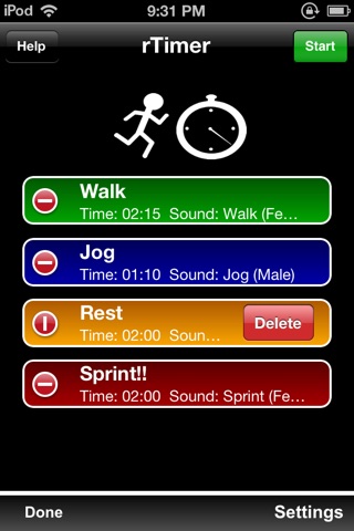 rTimer - Interval Timer For Runners screenshot 4