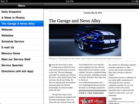 Bickford Motorsports for iPad screenshot 3