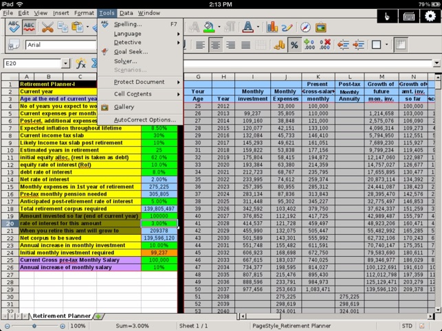 SpreadSheet - Editor of Microsoft Excel XLS files for iPad(圖3)-速報App