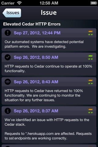 Status for Heroku screenshot 3