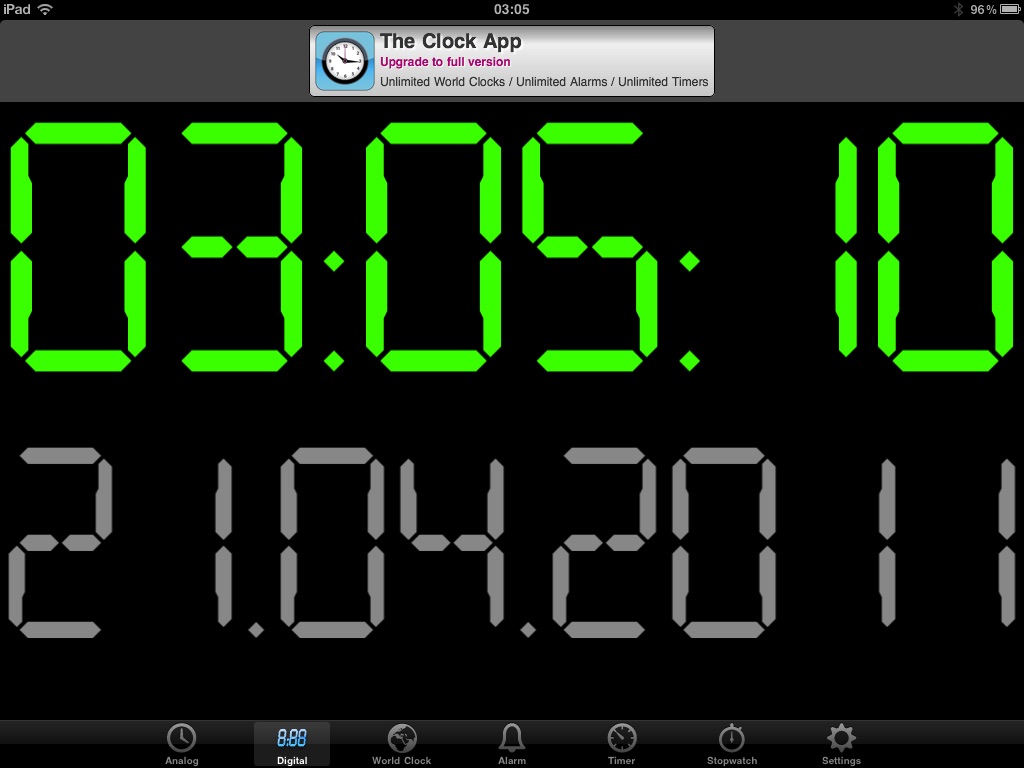 The Free Clock App screenshot 2