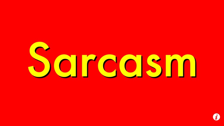 Sarcasm Sign for iPhone