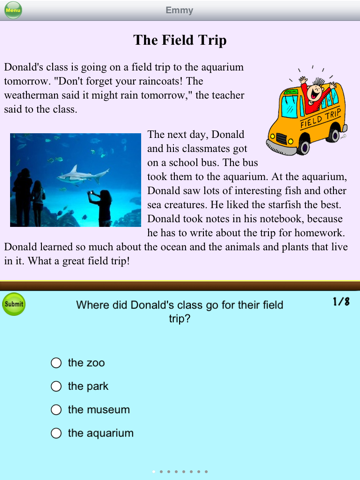 Second Grade Reading Comprehension screenshot 4