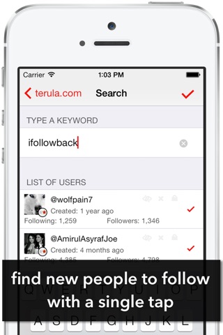 Twigo - Manage Twitter Accounts - Track Twitter Followers and Unfollowers - Gain Followers & Find Your Audience screenshot 3