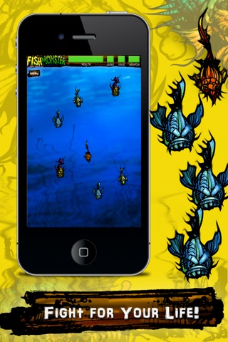 Fish Monsters Free: The scary ocean predators game screenshot 2