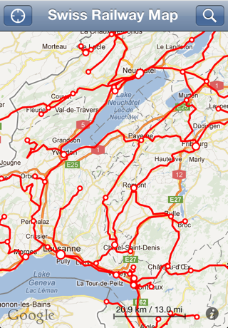 Swiss Railway Mapのおすすめ画像1
