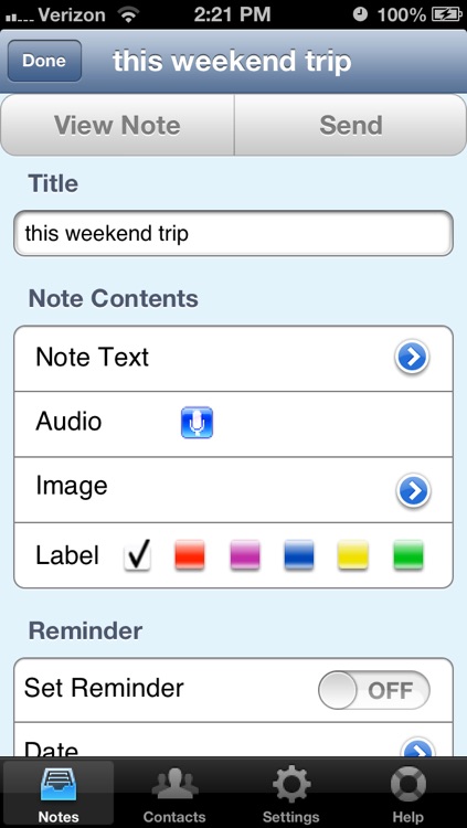 OnQ: Memos with Reminders