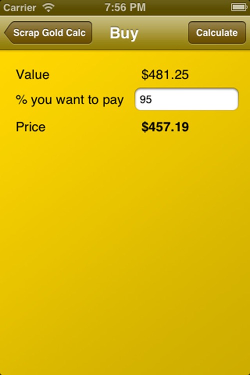 Scrap Gold Calculator