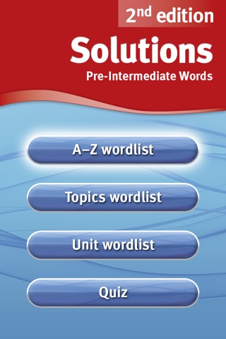 Solutions 2nd edition Pre-Intermediate Words screenshot 2