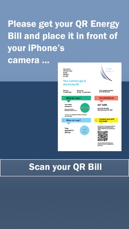 QR Energy Bill Reader