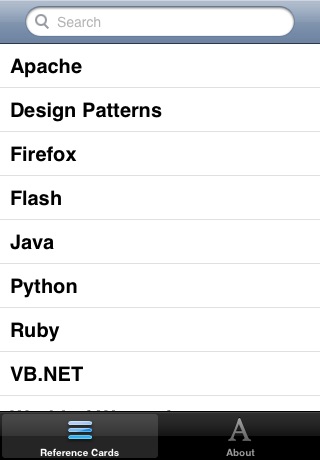 Reference Cards Lite screenshot 3
