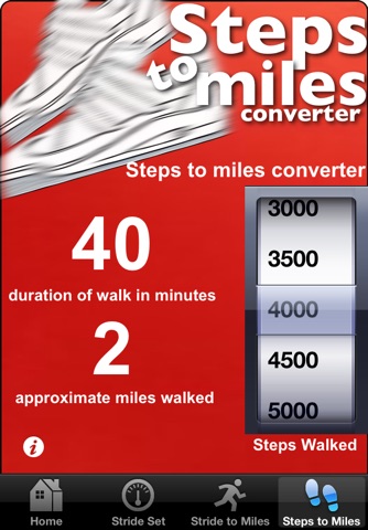 Steps To Miles & Stride Converter screenshot 4