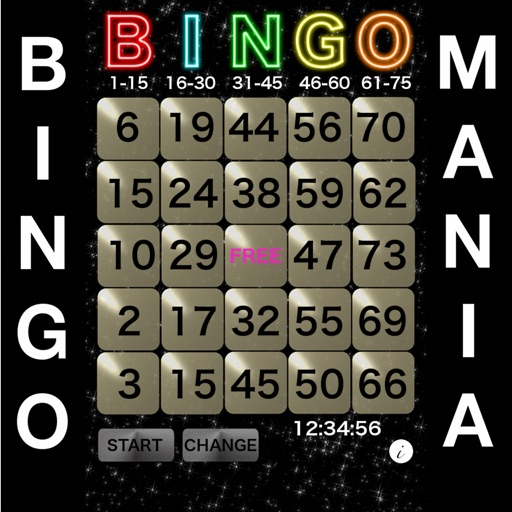 BINGO MANIA - The Card iOS App
